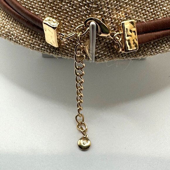 Boho Chic Statement Necklace Green Natural Wood Resin Bead Accent Tropical - Picture 5 of 9